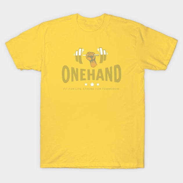 one hand fitness work, outdoor workout T-Shirt by ZEREP